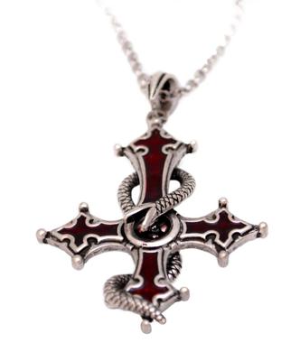 LC443 – Celtic cross with snake coiled around cross