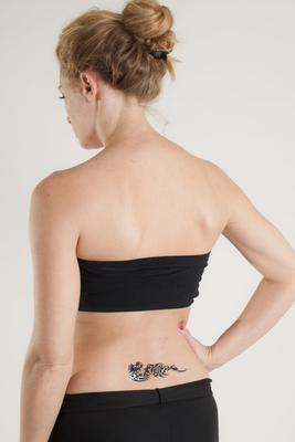 1083 – Dragon Lower Back Gem Tattoo