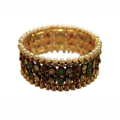 68866 – Bangle Pearl w/hinges – Gold