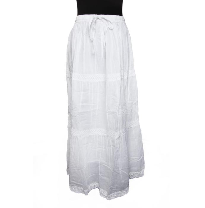 527 – Cotton Skirt – white
