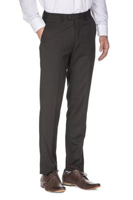 Porto Filo Mens Slim Fit Wrinkle Free Dress Pant( Black)n