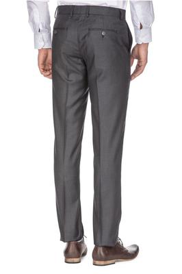 Porto Filo Mens Slim Fit Wrinkle Free Dress Pant (Charcoal)