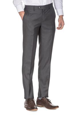 Porto Filo Mens Slim Fit Wrinkle Free Dress Pant (Charcoal)