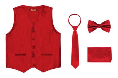 Porto Filo 4 Pcs Set Tuxedo Vest with Box Packing