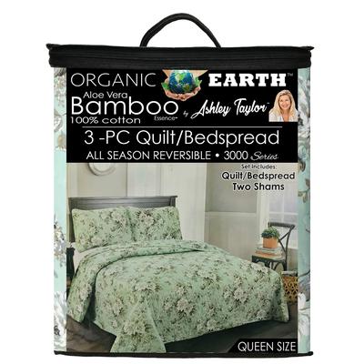 Organic Earth Bamboo Essence by Ashley Taylor 3 Piece Quilts