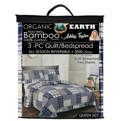 Organic Earth Bamboo Essence by Ashley Taylor 3 Piece Quilts
