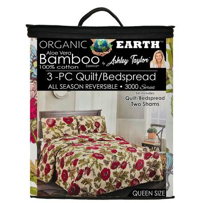 Organic Earth Bamboo Essence by Ashley Taylor 3 Piece Quilts