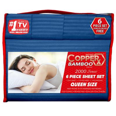 Copperx Bamboo Essence Infused 2000 Series 6 Piece Sheet Set