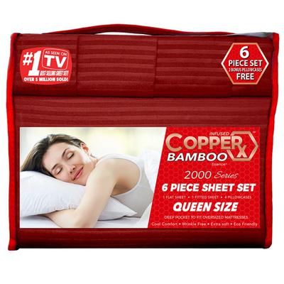 Copperx Bamboo Essence Infused 2000 Series 6 Piece Sheet Set