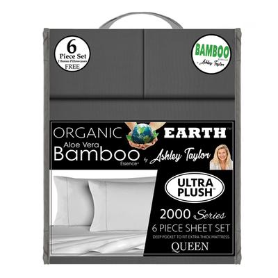 Organic Earth Bamboo Essence By Ashley Taylor 2000 Series 6 Piece Sheet Set