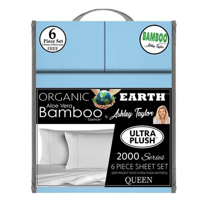 Organic Earth Bamboo Essence By Ashley Taylor 2000 Series 6 Piece Sheet Set