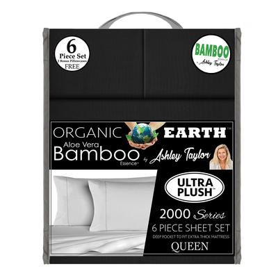 Organic Earth Bamboo Essence By Ashley Taylor 2000 Series 6 Piece Sheet Set