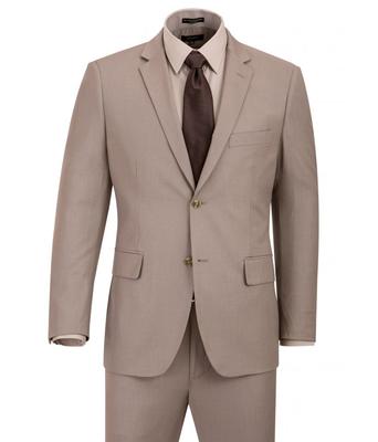 HOLLYWOOD SUIT PIN STRIPE TAUPE SUIT