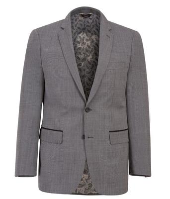 COSANI BLACK WOOL MINI HERRINGBONE SPORTS JACKET