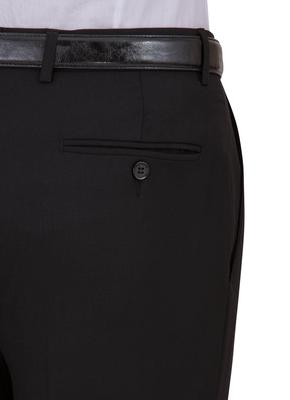 GEORGE AUSTIN BLACK WOOL & CASHMERE MODERN FIT DRESS PANT