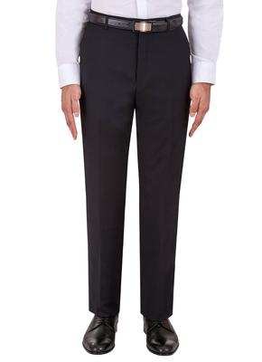 GEORGE AUSTIN NAVY WOOL & CASHMERE MODERN FIT DRESS PANT