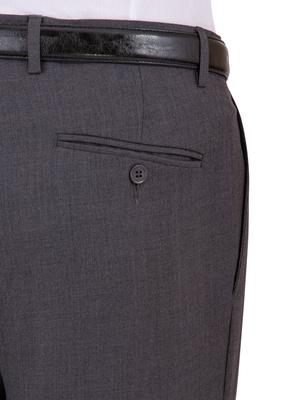 GEORGE AUSTIN CHARCOAL WOOL & CASHMERE MODERN FIT DRESS PANT