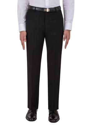GEORGE AUSTIN BLACK MODERN FIT WOOL DRESS PANT