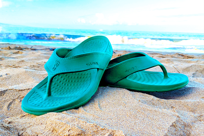 Cascade Flip Flop-Turquoise Rain