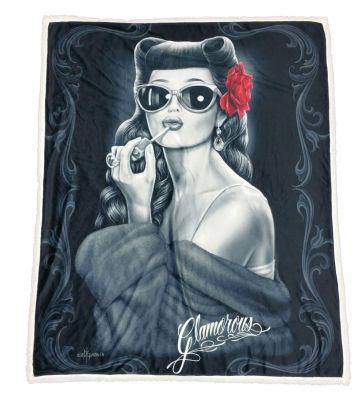 Sherpa Glamorous Throw Blanket