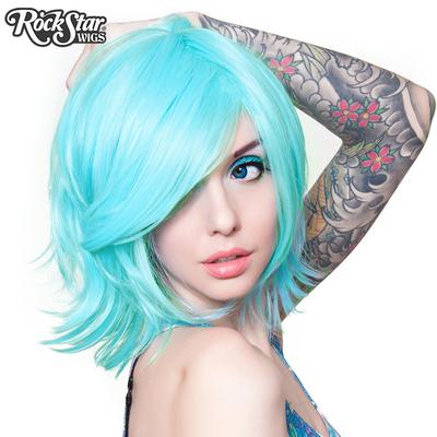 Cosplay Wigs USAâ„¢ Boy Cut Shag - Baby Blue -00284