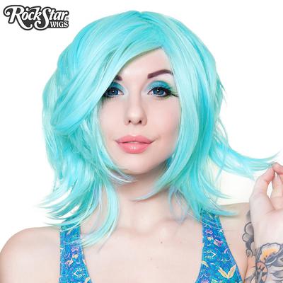 Cosplay Wigs USAâ„¢ Boy Cut Shag - Baby Blue -00284