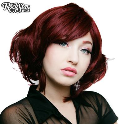 Cosplay Wigs USAâ„¢ Boy Cut Short Shag - Burgundy -00521