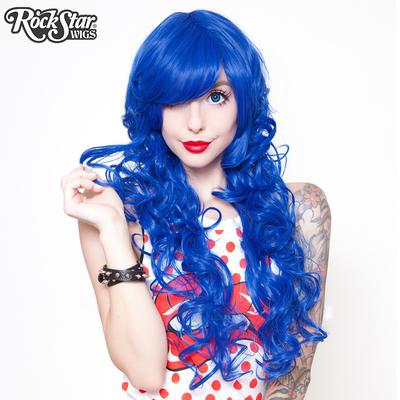 Cosplay Wigs USAâ„¢ Curly 70cm/28" - Royal Blue -00310