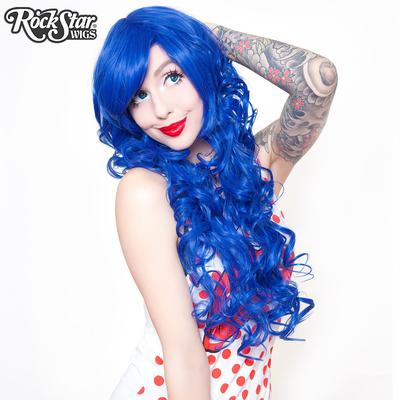 Cosplay Wigs USAâ„¢ Curly 70cm/28" - Royal Blue -00310