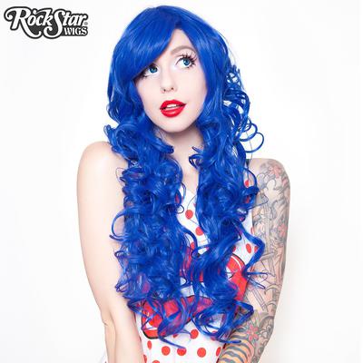 Cosplay Wigs USAâ„¢ Curly 70cm/28" - Royal Blue -00310