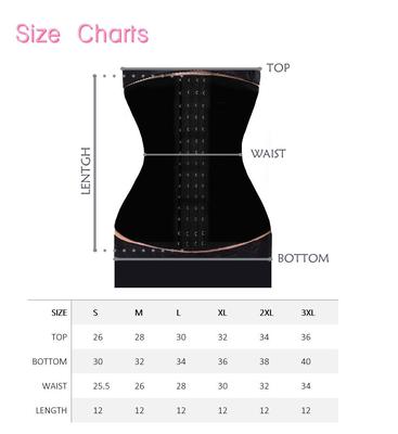 Sweet Look Women's Latex Sport Girdle Waist Training Corset Waist Body Shaper (Sizing: S-3XL) Style RM08