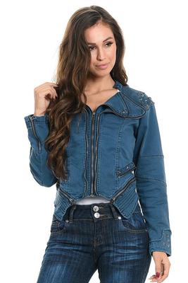 Sweet Look Women's Denim Jacket (Sizing: S-XL) Style N559A