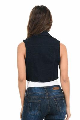 M.Michel Women's Denim Vest (Sizing: S-XL) Style 843B