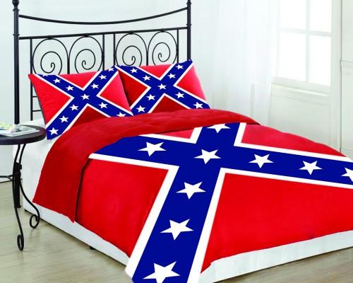 Rebel Flag 3 Piece Comforter Set - King