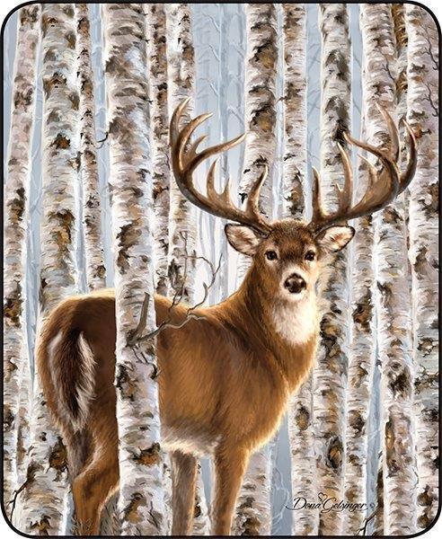 "Birch Whitetail" Officially Licensed Faux Fur™ Queen Size Blanket