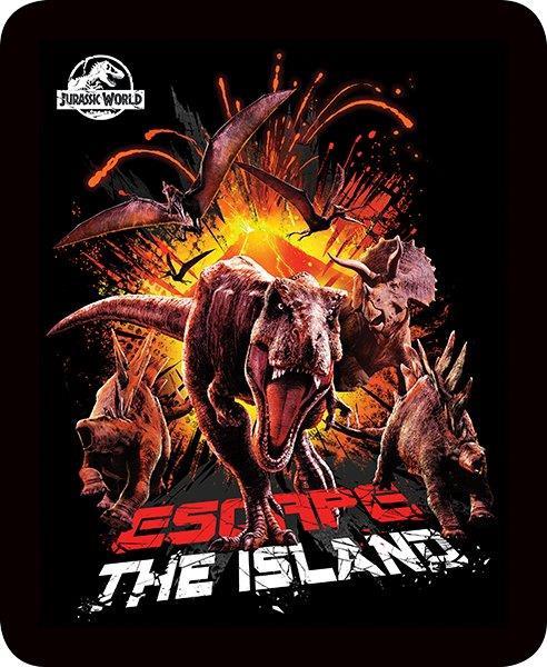 "Escape The Island" Officially Licensed UNIVERSAL STUDIOS Image - Queen Size Faux FurTM Blanket