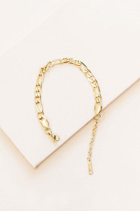 Thick and Thin Chain Bracelet (14K)