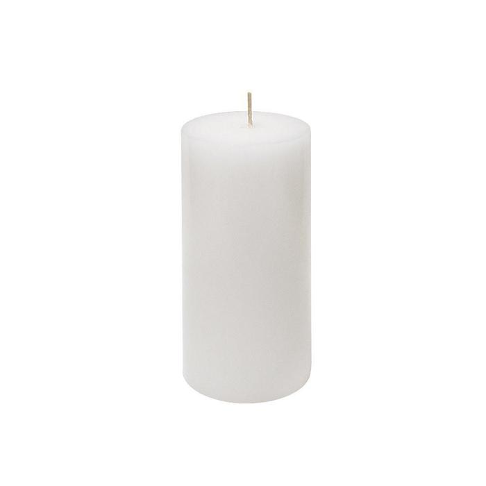 Pure White Solid 3x6 Pillar Candle