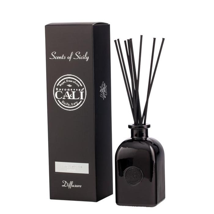 Scents of Sicily 8oz Reed Diffuser - Black Glass