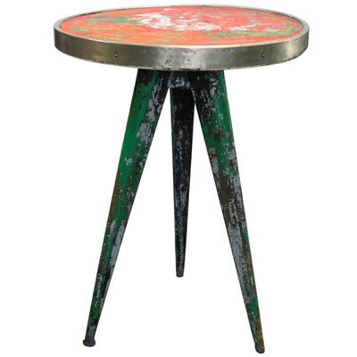 Mid Century French Gueridon By Tolix