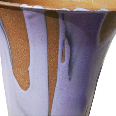 Pair of Purple Flame Glaze David Cressey Planter