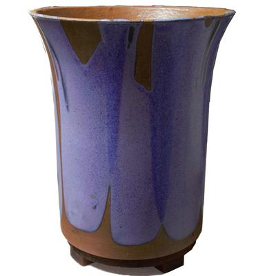 Pair of Purple Flame Glaze David Cressey Planter