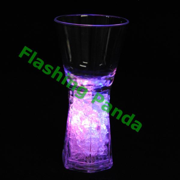 2 oz Flashing Multi-Color LED Pedestal Shot Glass with Freeze Gell Base