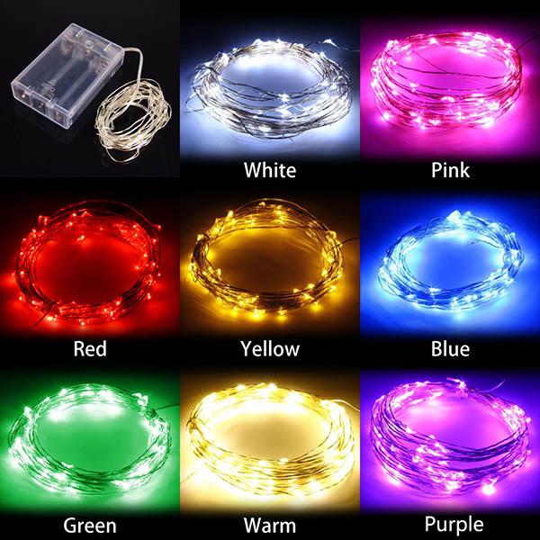 LED Decoration Fairy String Light, 20-LED 7-ft, 3xAA batteries