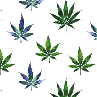 Watercolor Weed - Yoga Leggings