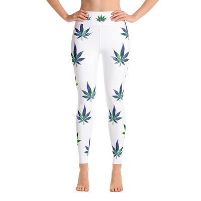 Watercolor Weed - Yoga Leggings