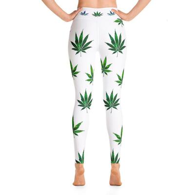 Watercolor Weed - Yoga Leggings