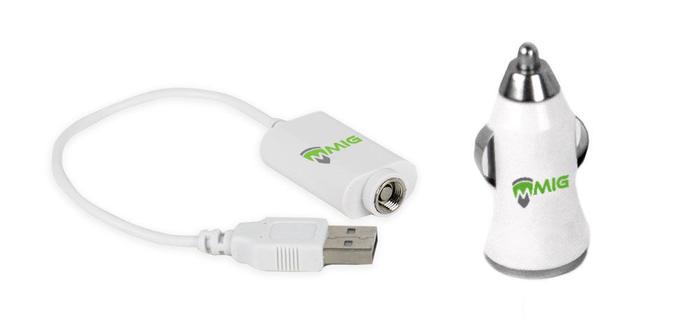 eCig Car Charger with USB Cable