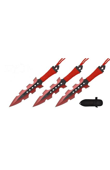 Knife - T004208RD 4" Blade Throwing Knives