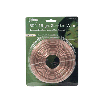 18 GAUGE 80FT OXYGEN FREE SPEAKER WIRE